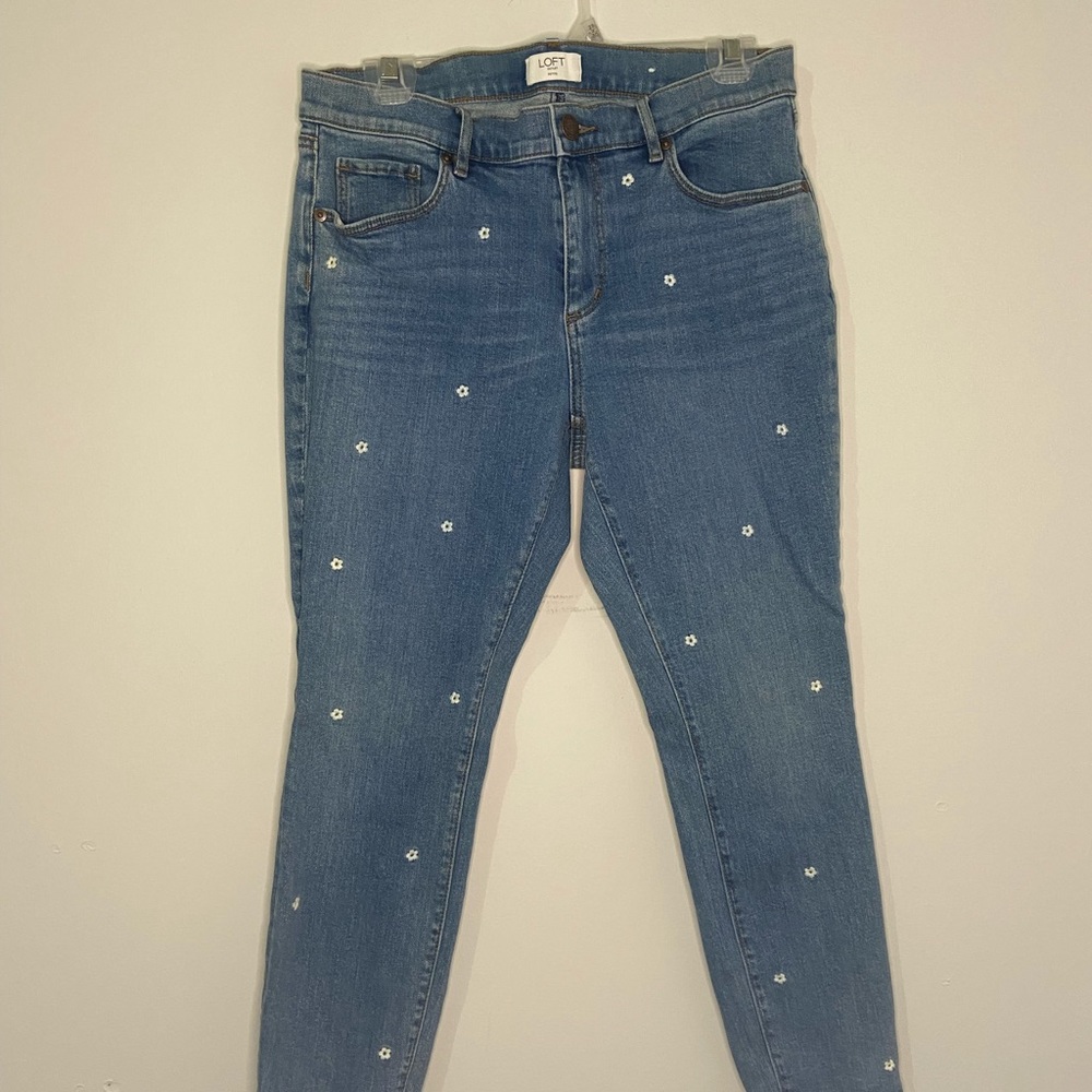 Loft Skinny Ankle Jeans 8 Petite